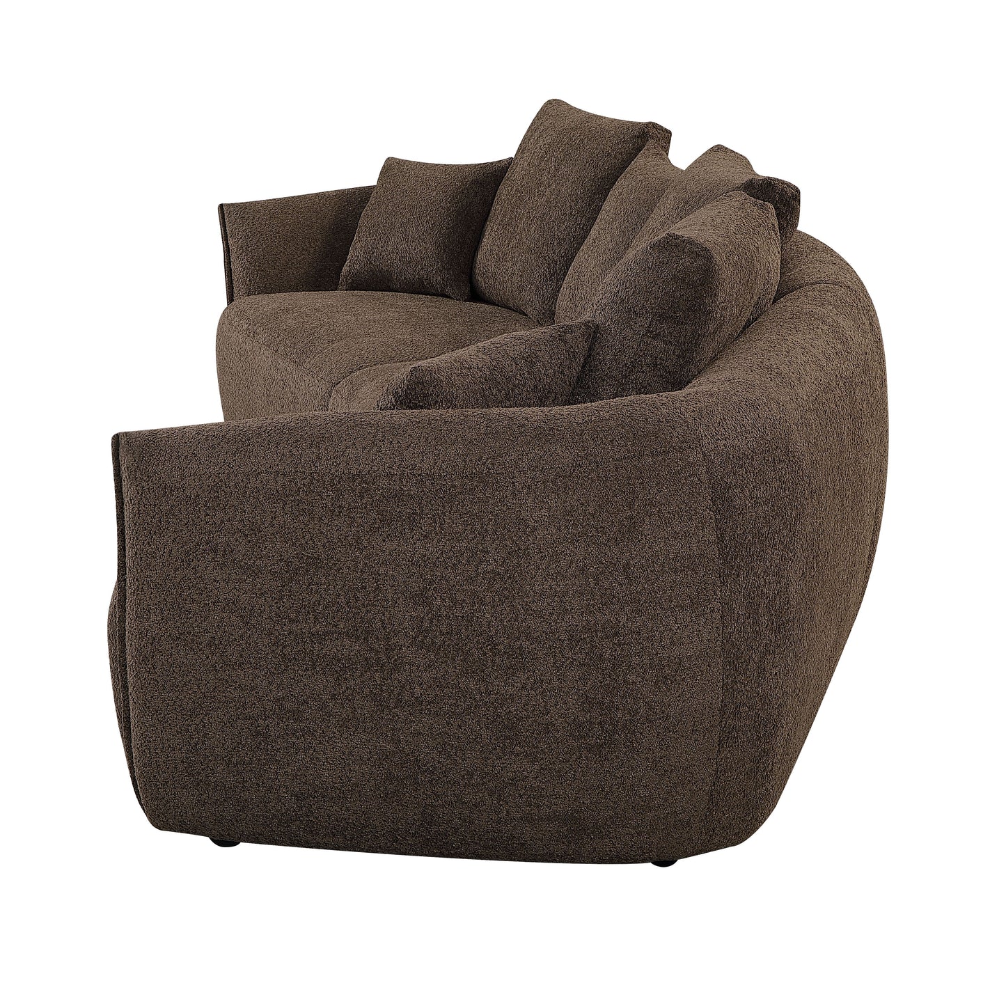 Bash - Anthology Boucle Sofa With Pillows - Brown