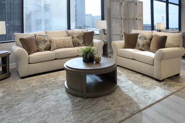Jackson Alden collection arrangement; coordinating pieces sold separately in Linen