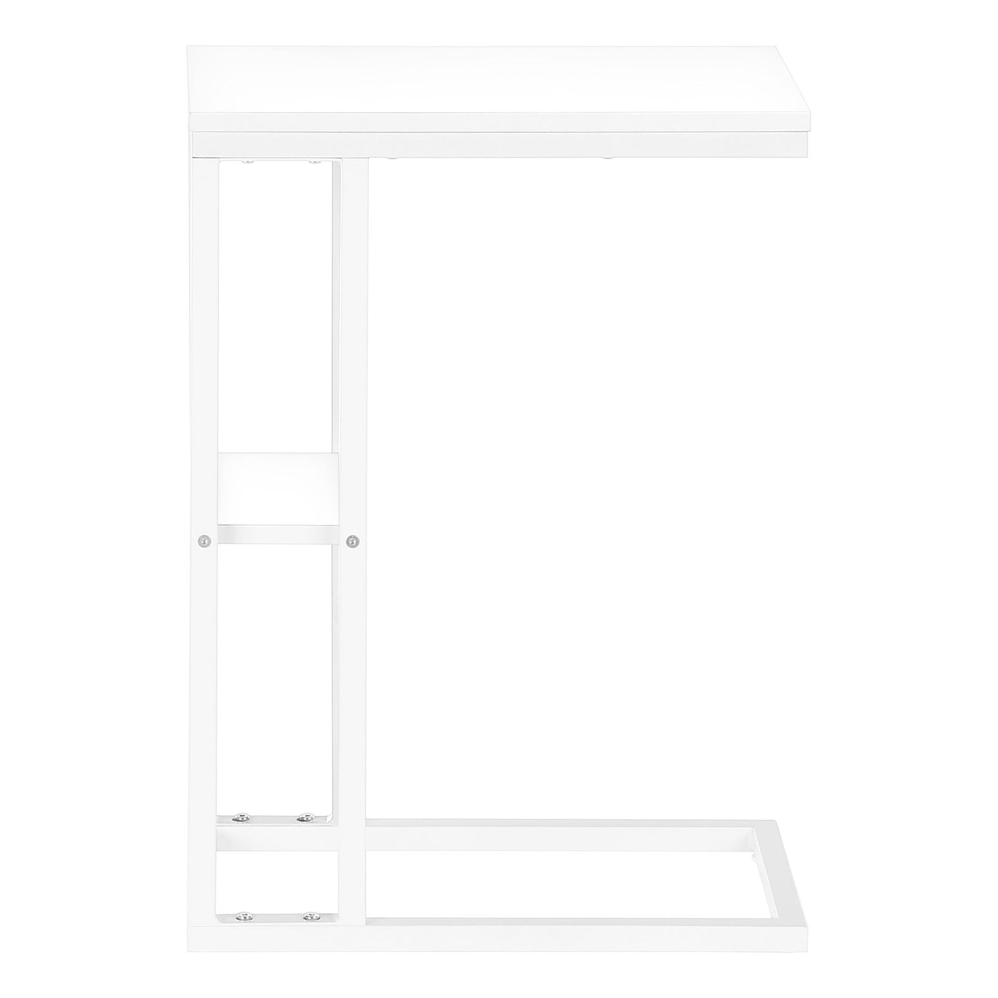 Accent Table, C - Shaped, Marble Look Contemporary & Modern Convenient Design