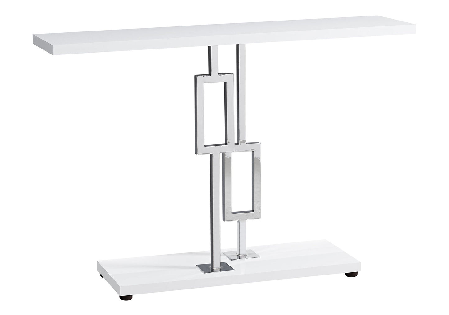 Accent Console Table For Entryway, Contemporary & Modern - Glossy White