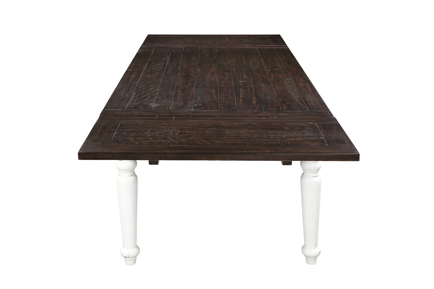 Mountina - Dining Table With Leafs - Brown / White