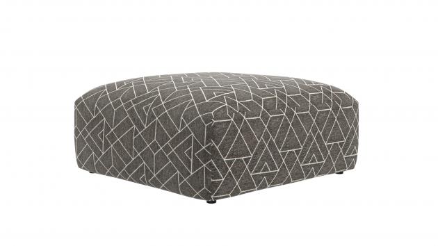 Jackson Reddington Cocktail Ottoman in Umber