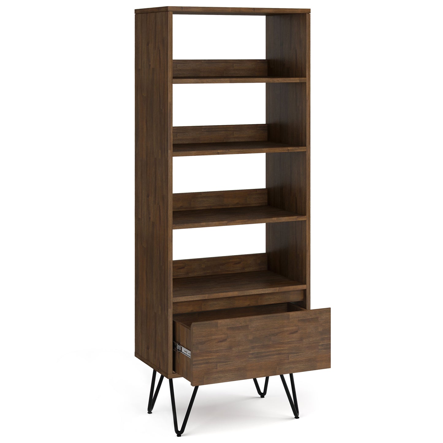 Chase - Tall Bookcase - Rustic Natural Aged Brown