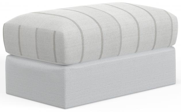 Jackson Lindsey Ottoman in Snow