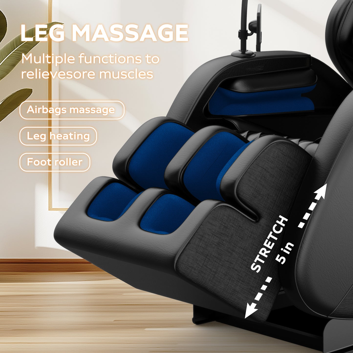 2024 Massage Chair Recliner with Zero Gravity with Full Body Air Pressure