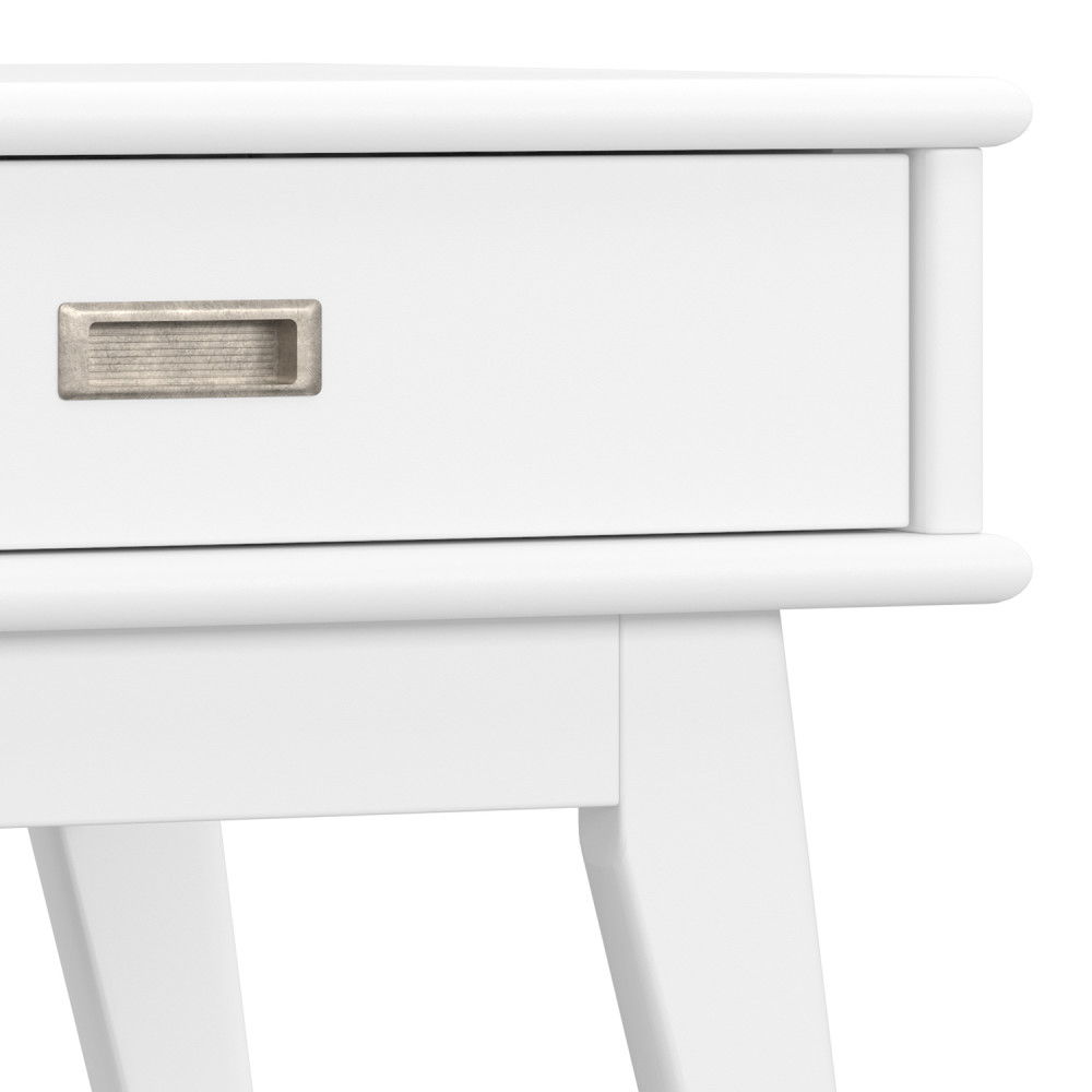 Draper - Mid Century End Table - White