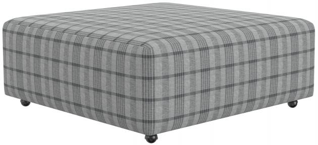 Catnapper Chappy Castered Cocktail Ottoman in Smoke