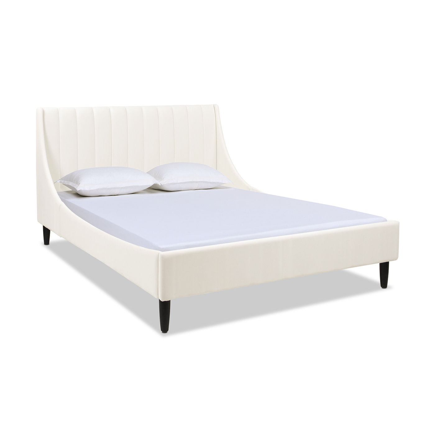 Aspen - Vertical Tufted Modern Headboard Platform Bed Set