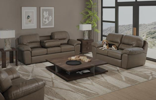 Jackson Dutton collection arrangement; coordinating pieces sold separately in Taupe