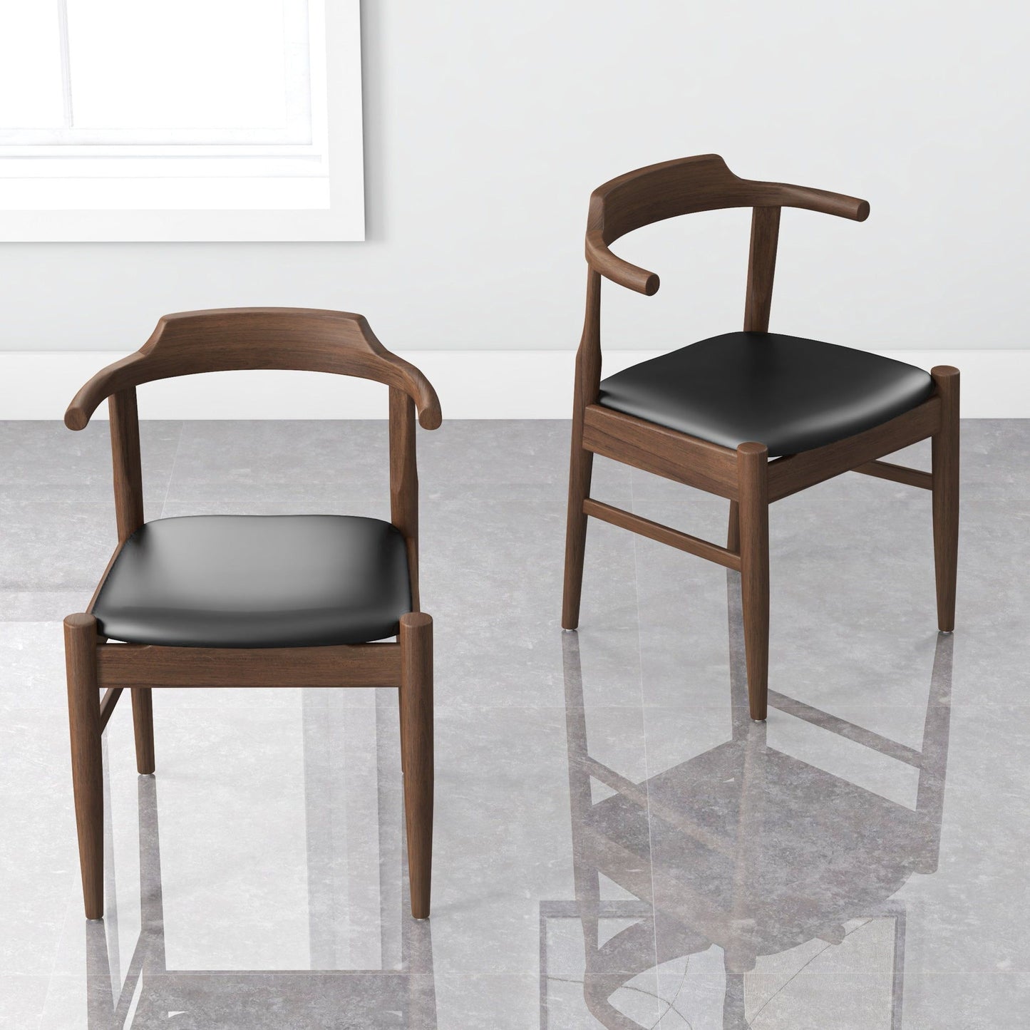 Leon - Mid-Century Modern Dining Chair (Set of 2)