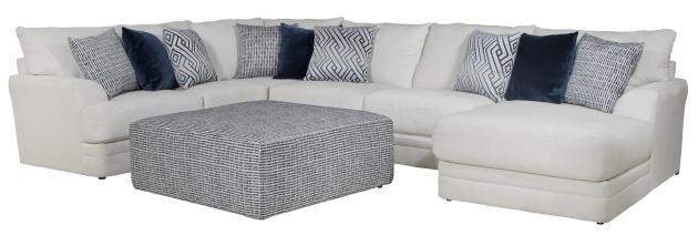 Jackson Polaris — 3-piece large right chaise in Sugar