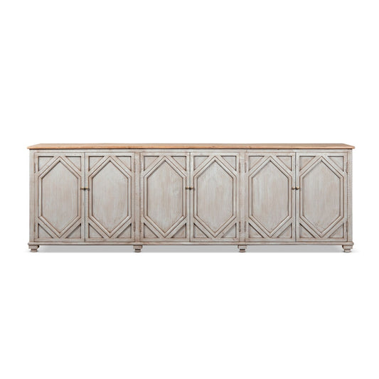 Colette - 6 Door Cabinet Sideboard - Brown