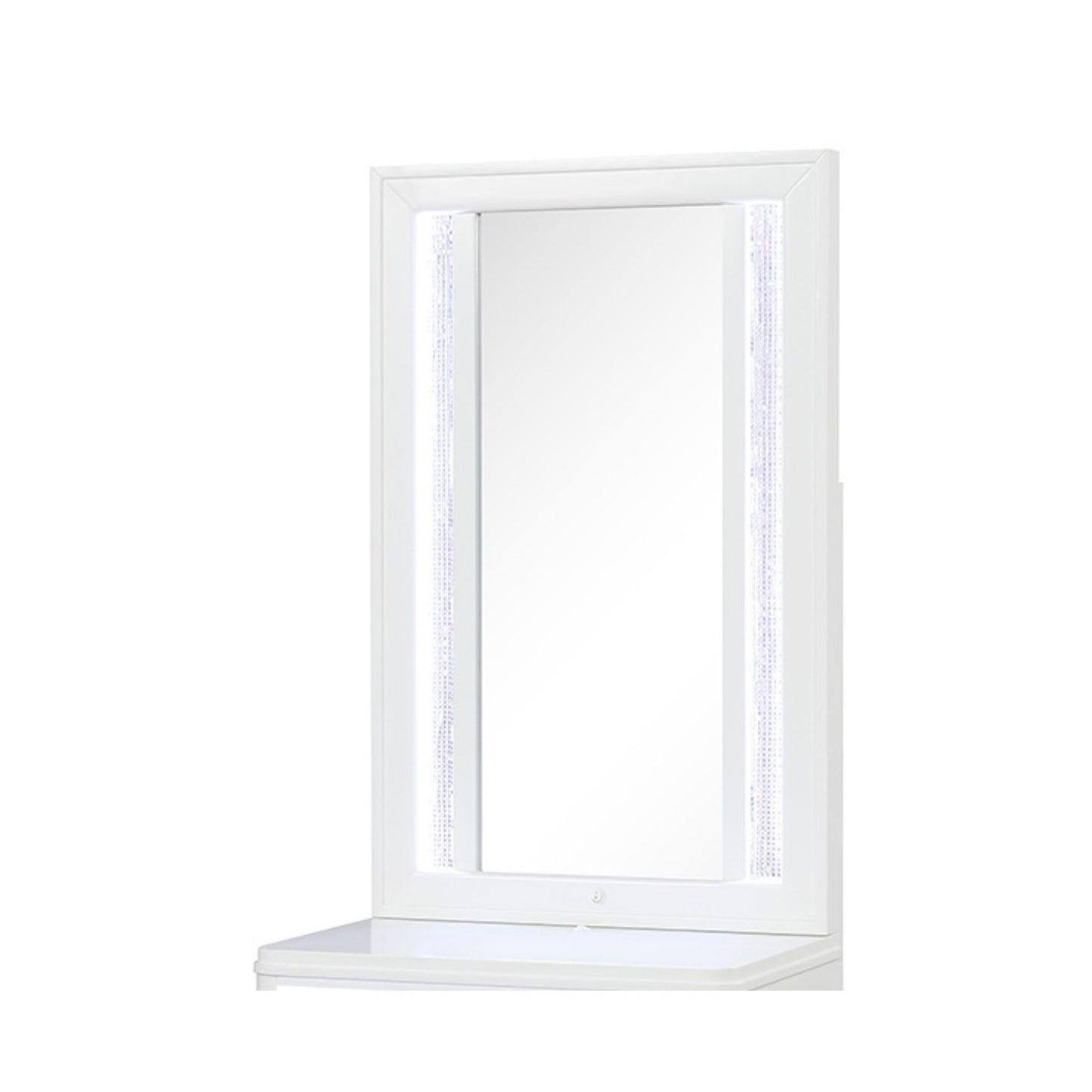 Abigale - Nightstand Top Mirror With LED Lighting (Only Mirror Top) - White
