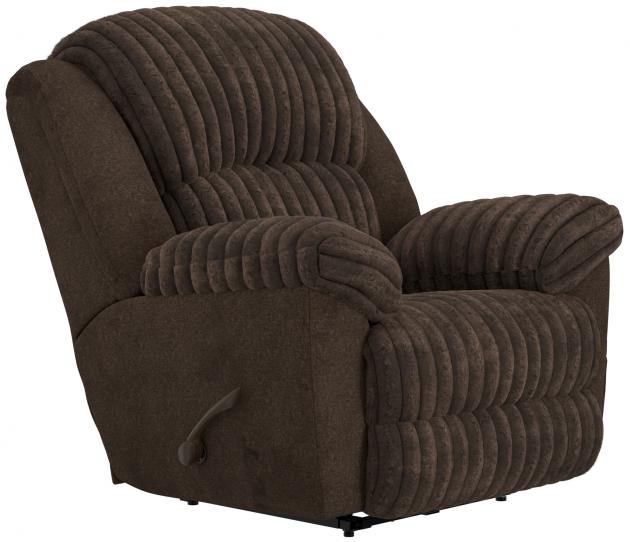 Catnapper Shaggy Rocker Recliner in Chocolate