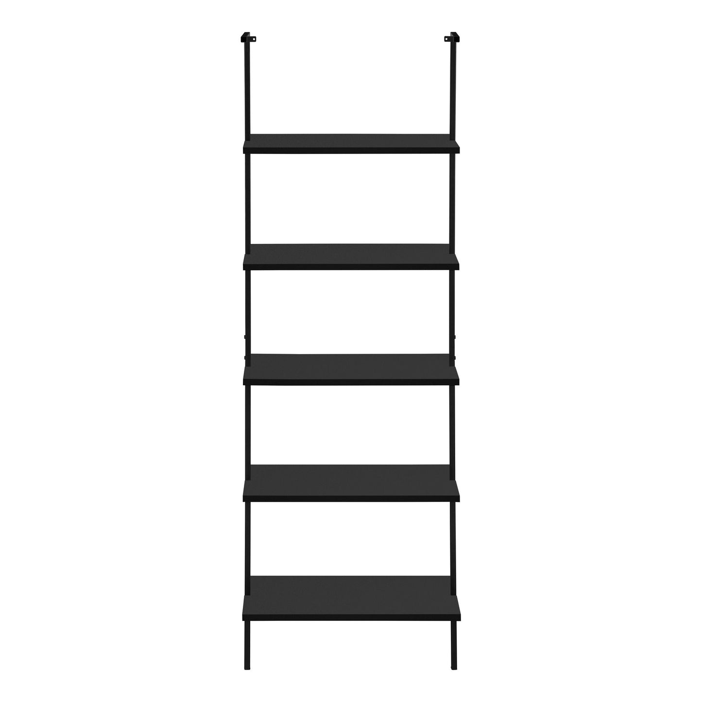 Bookshelf, Bookcase, Etagere, Ladder, 5 Tier, For Office, Contemporary & Modern - Black