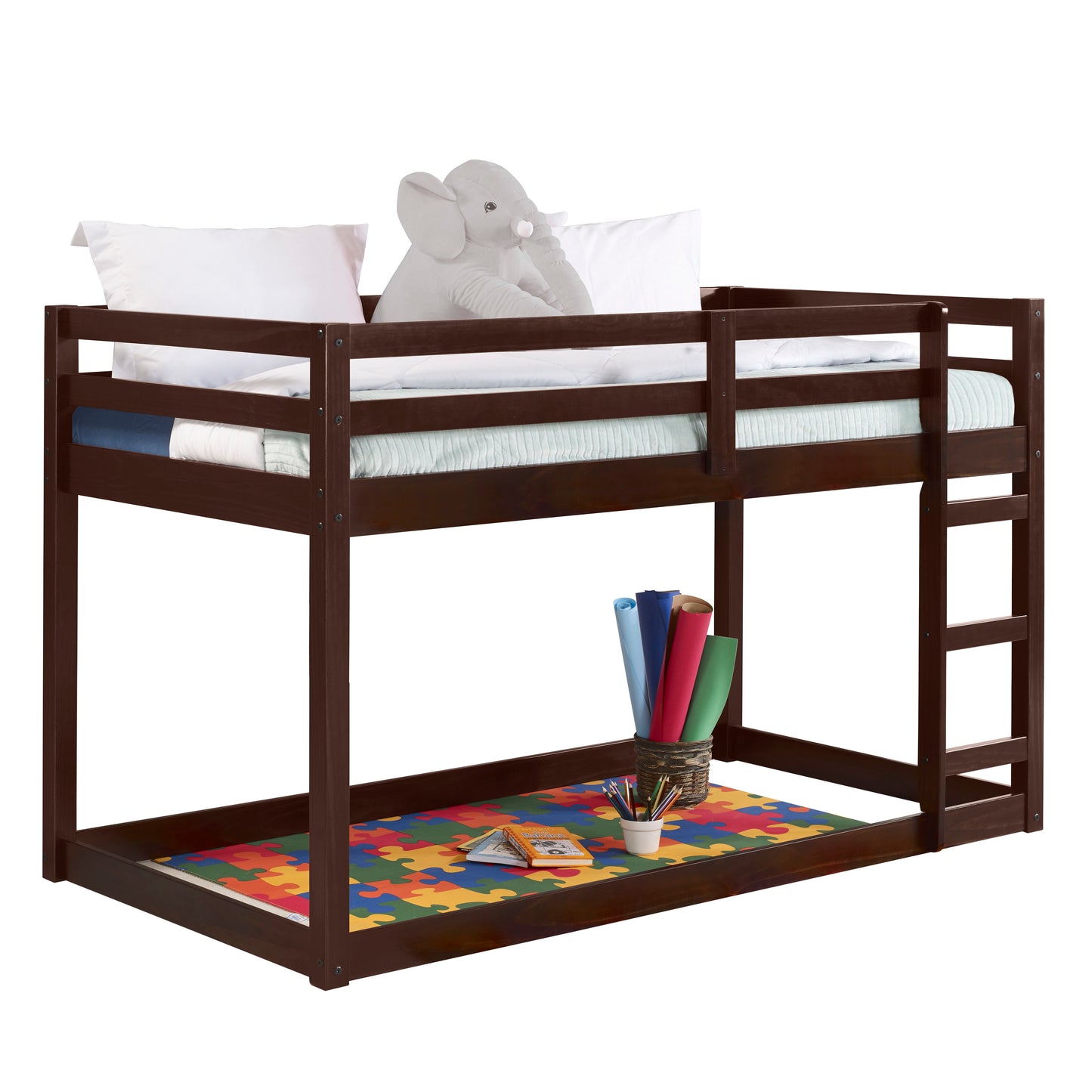 Gaston - Twin Loft Bed - Espresso