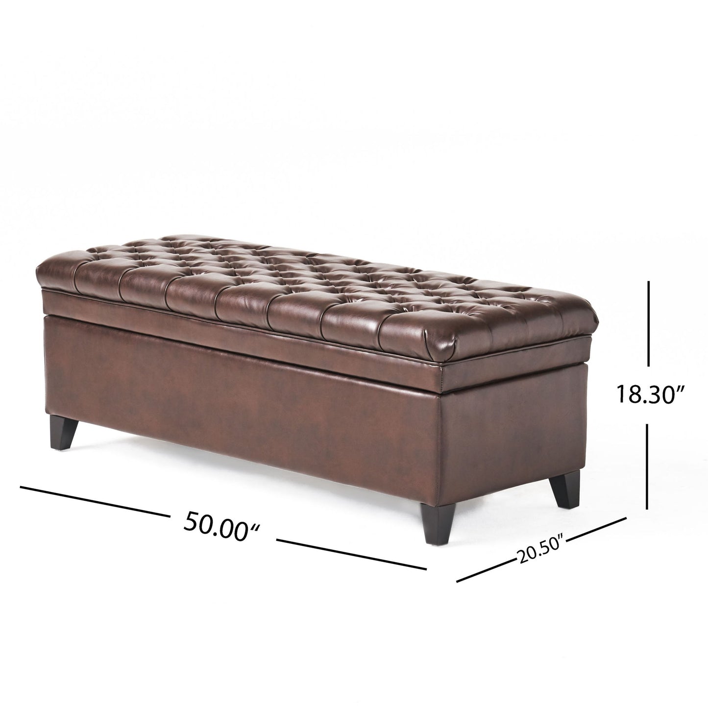 Juliana - Storage Ottoman With Birch Legs