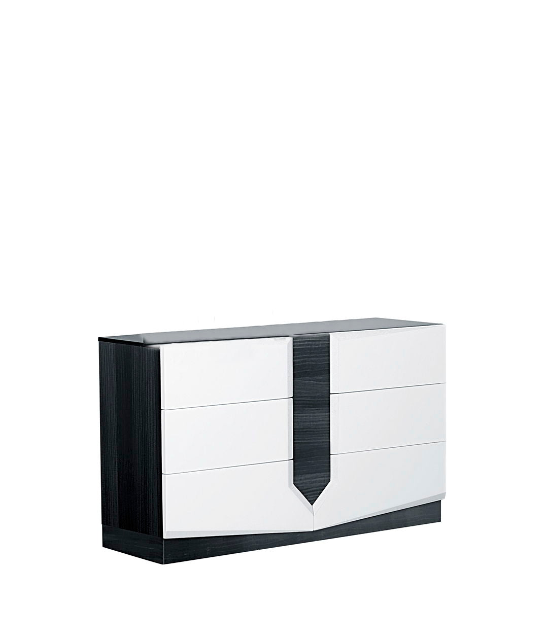 Vios - Zebra High Gloss Dresser - White