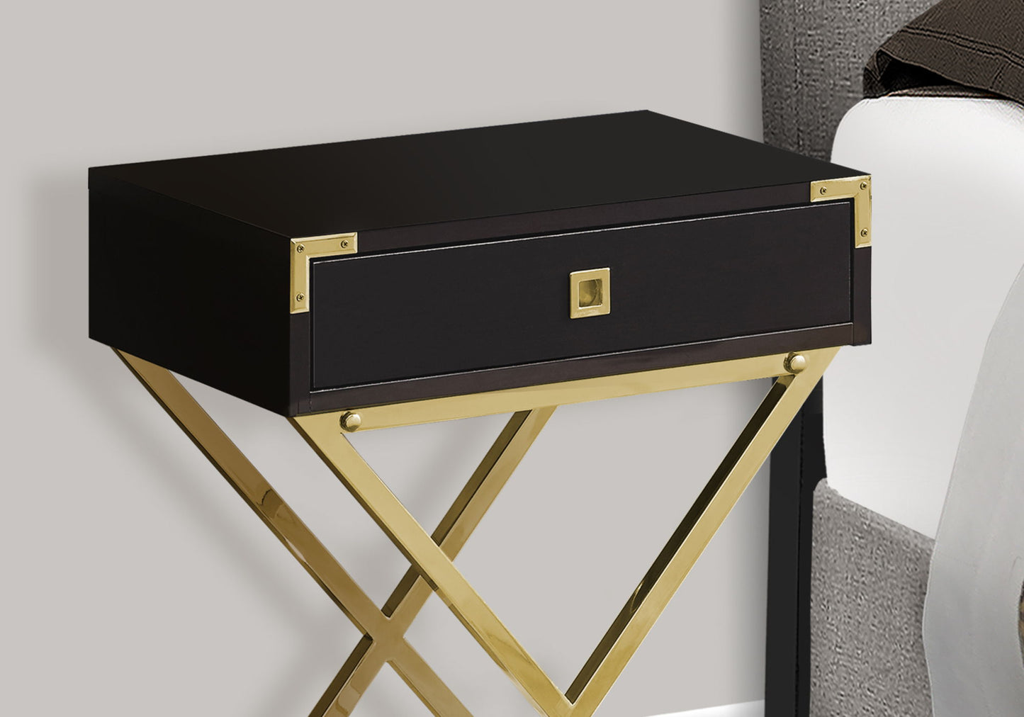 Accent Side Table, Storage Drawer, Stylish Design Contemporary & Modern