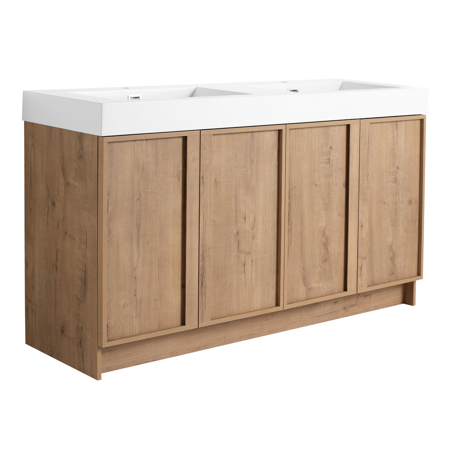 Freestanding Bathroom Vanity With Sink, Soft Close Doors