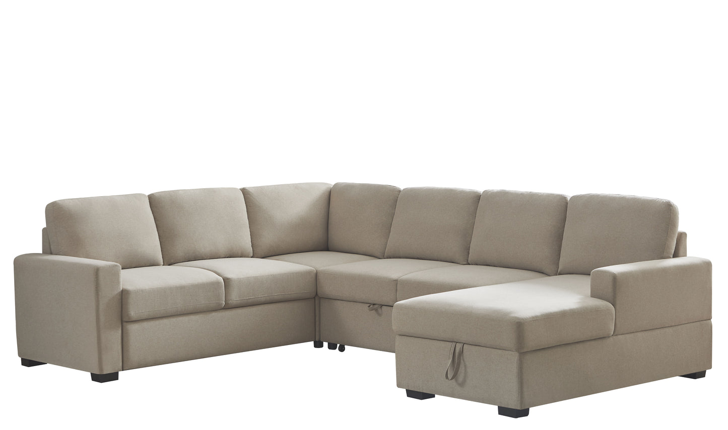 Ketterman - 4 Piece Upholstered Sleeper Sectional