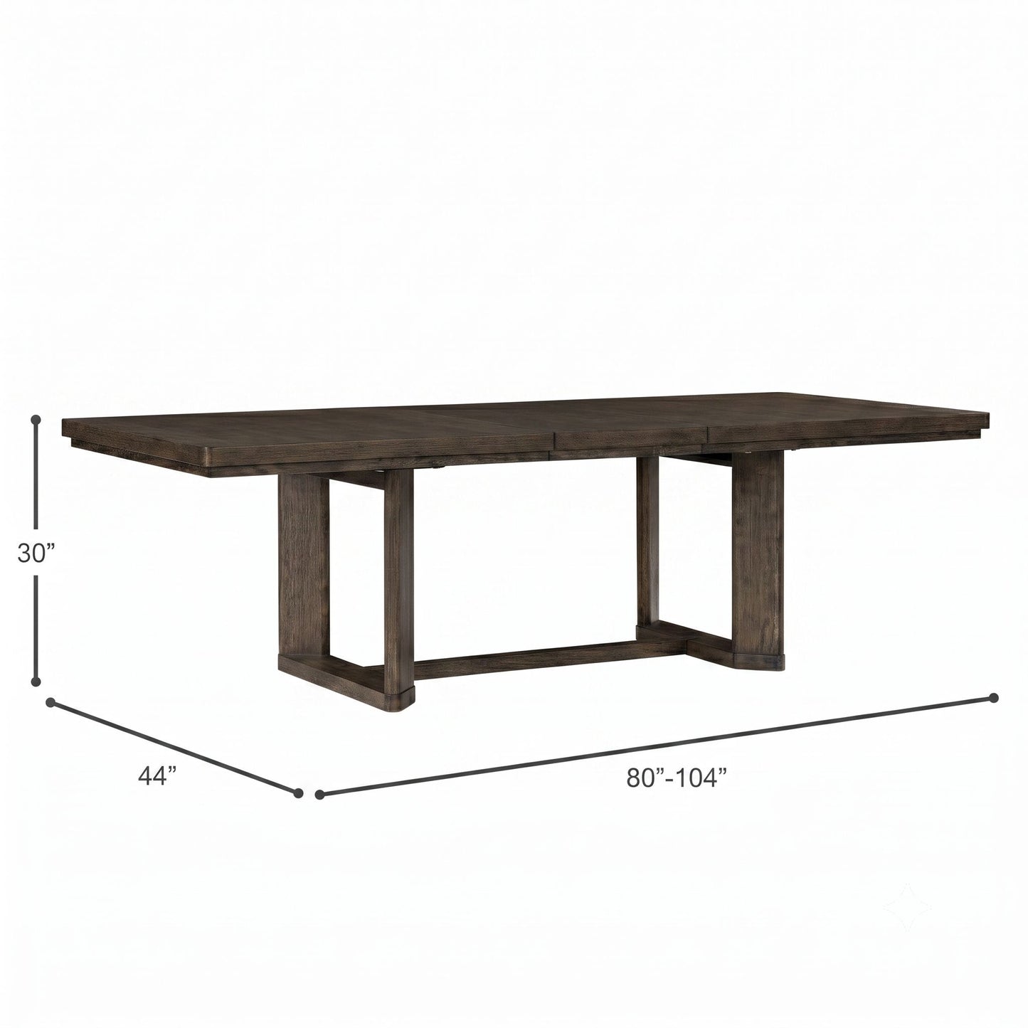 Trestle Dining Table With Leaf
