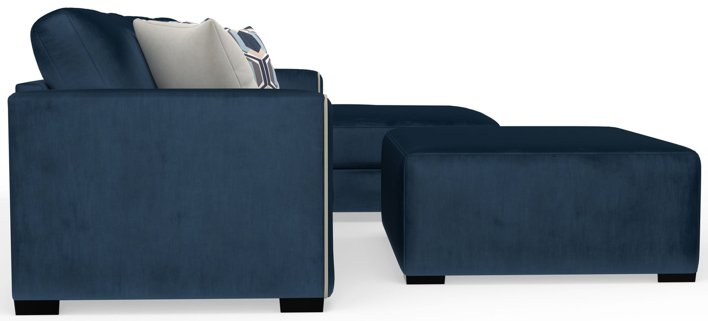 Jetson - Sectional, Accent Pillows & Cocktail Ottoman Set