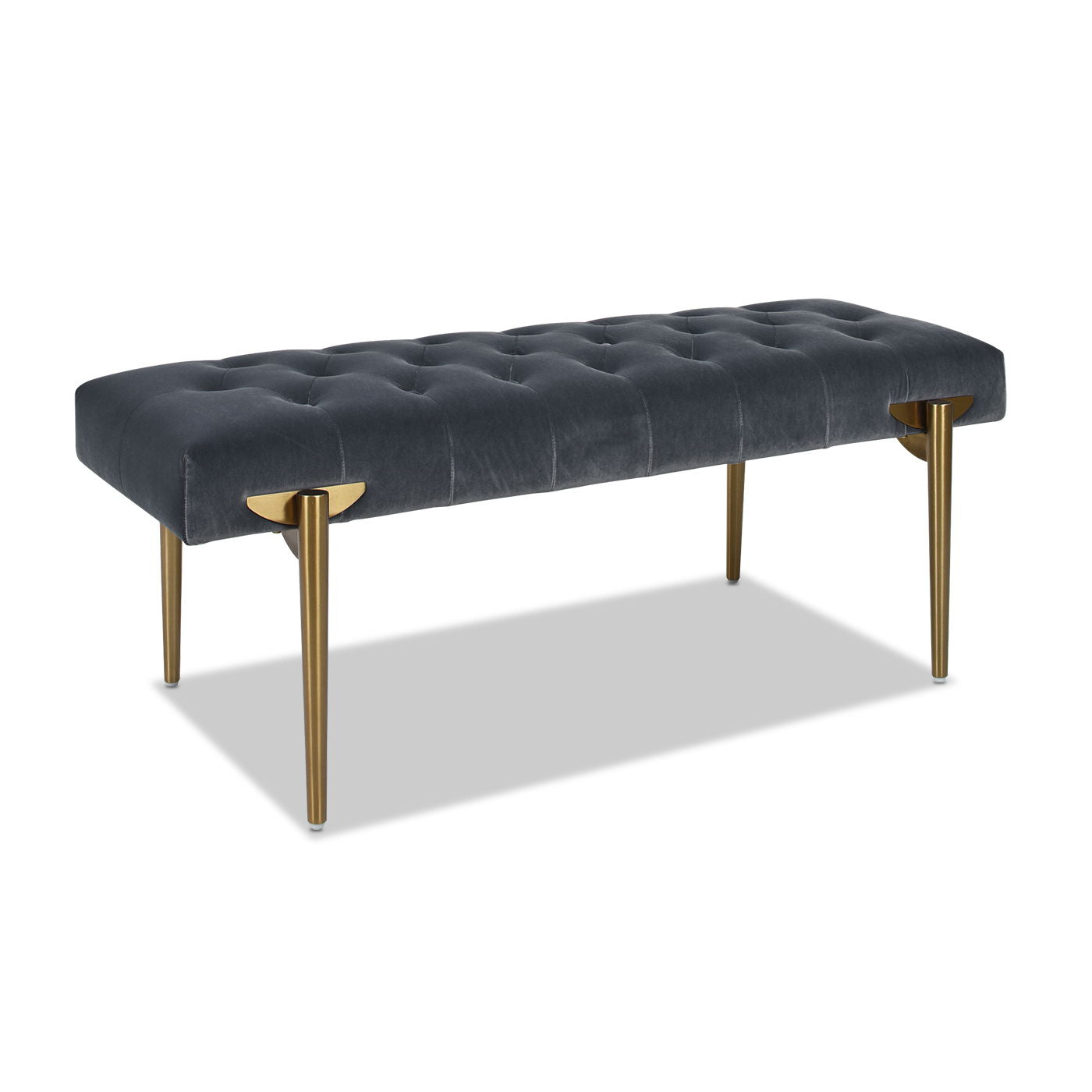 Aria - Upholstered Gold Accent Bench