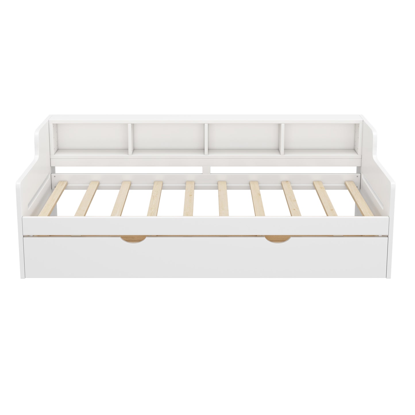 Twin Size Wooden Day Bed with 3 Trawers for Guest Room, Small Bedroom, Study Room, White