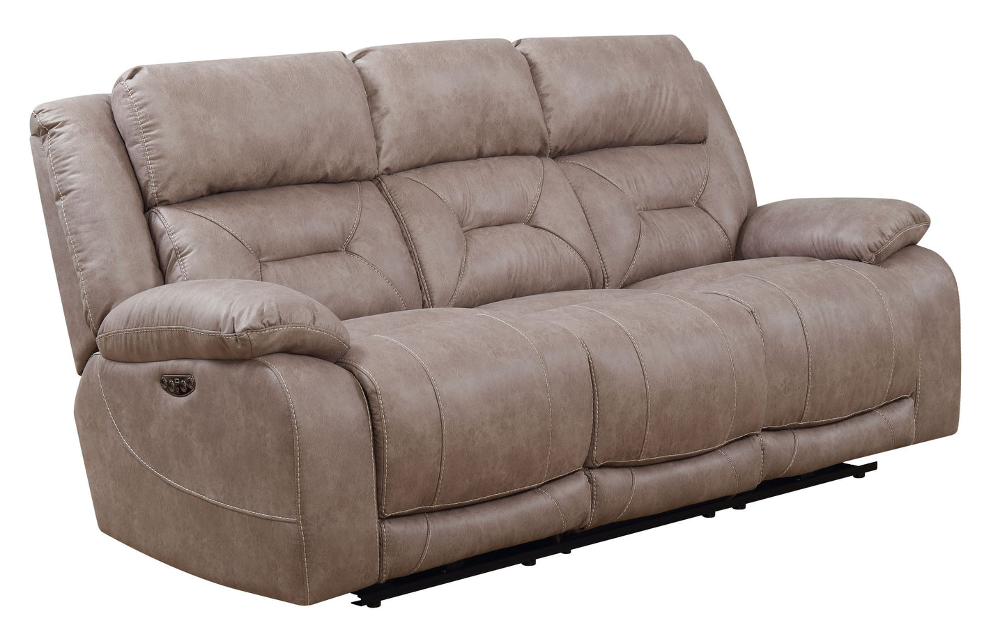 Aria - Dual Power Recliner Sofa - Sand