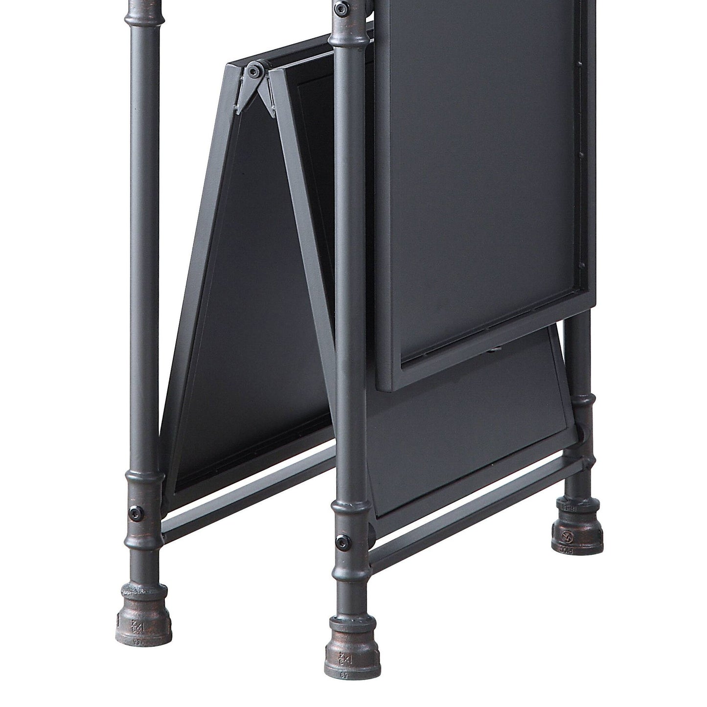 Cordelia - Hand-Brushed Console Table - Black / Bronze