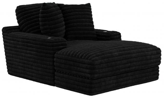 Jackson Comfrey Chaise in Black