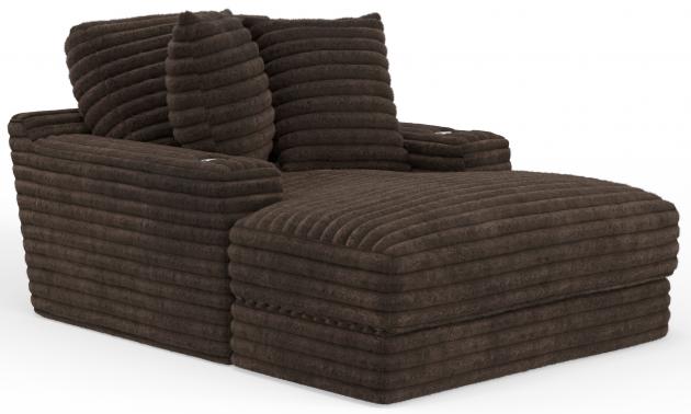Jackson Comfrey Chaise in Chocolate