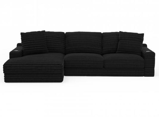Jackson Comfrey RSF Sofa in Black