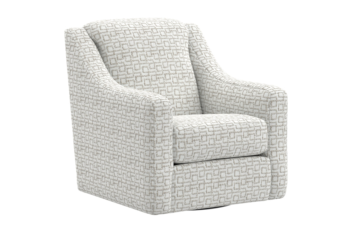 Jackson Julian Swivel Chair in Silk