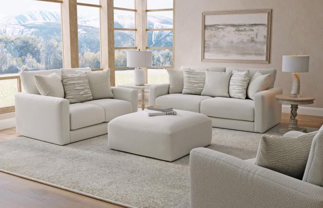Jackson Amelia collection arrangement; coordinating pieces sold separately in Chalk