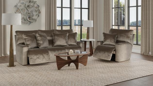 Catnapper Rayton collection arrangement; coordinating pieces sold separately in Mink