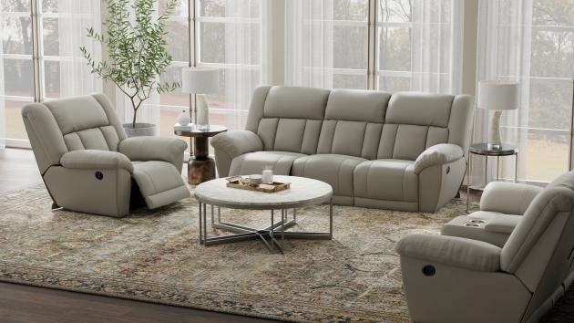 Catnapper Sentinel collection arrangement; coordinating pieces sold separately in Smoke