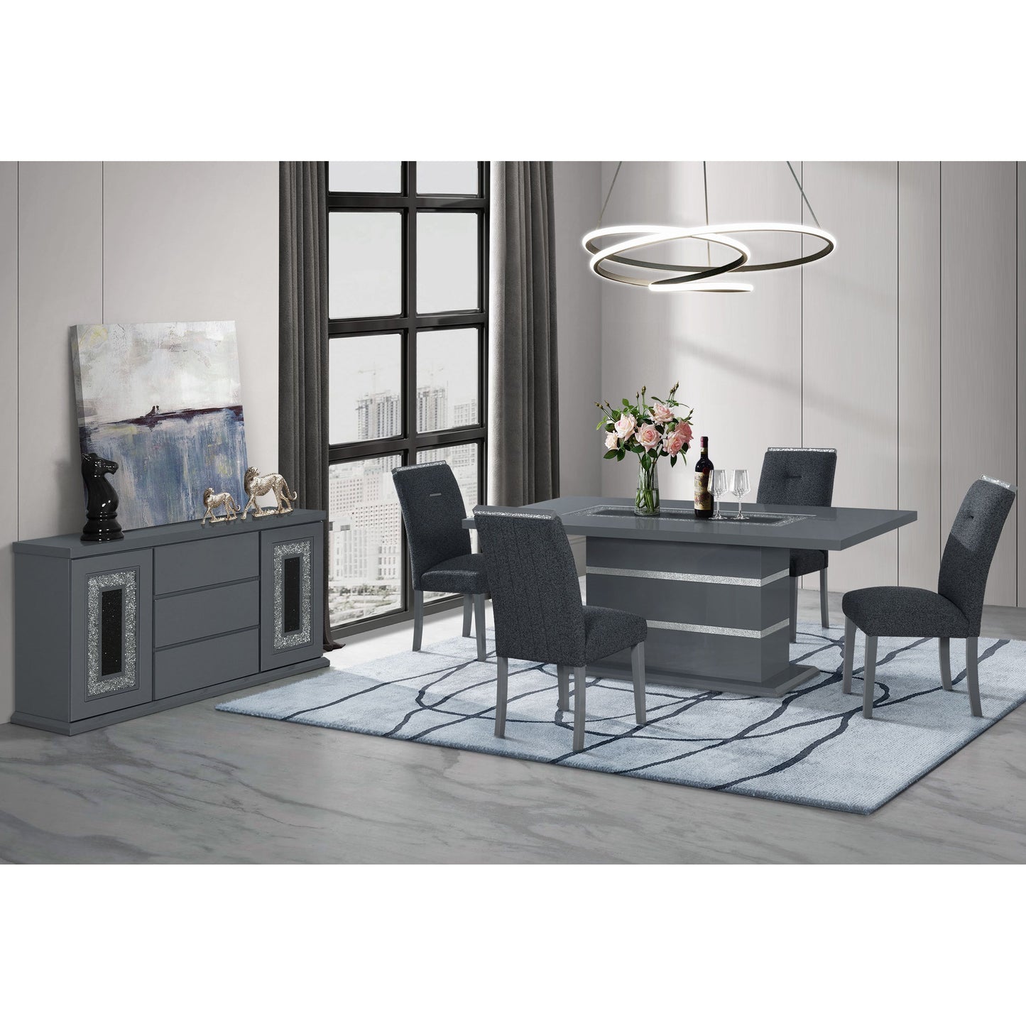 Ariya - Dining Chair - Dark Gray