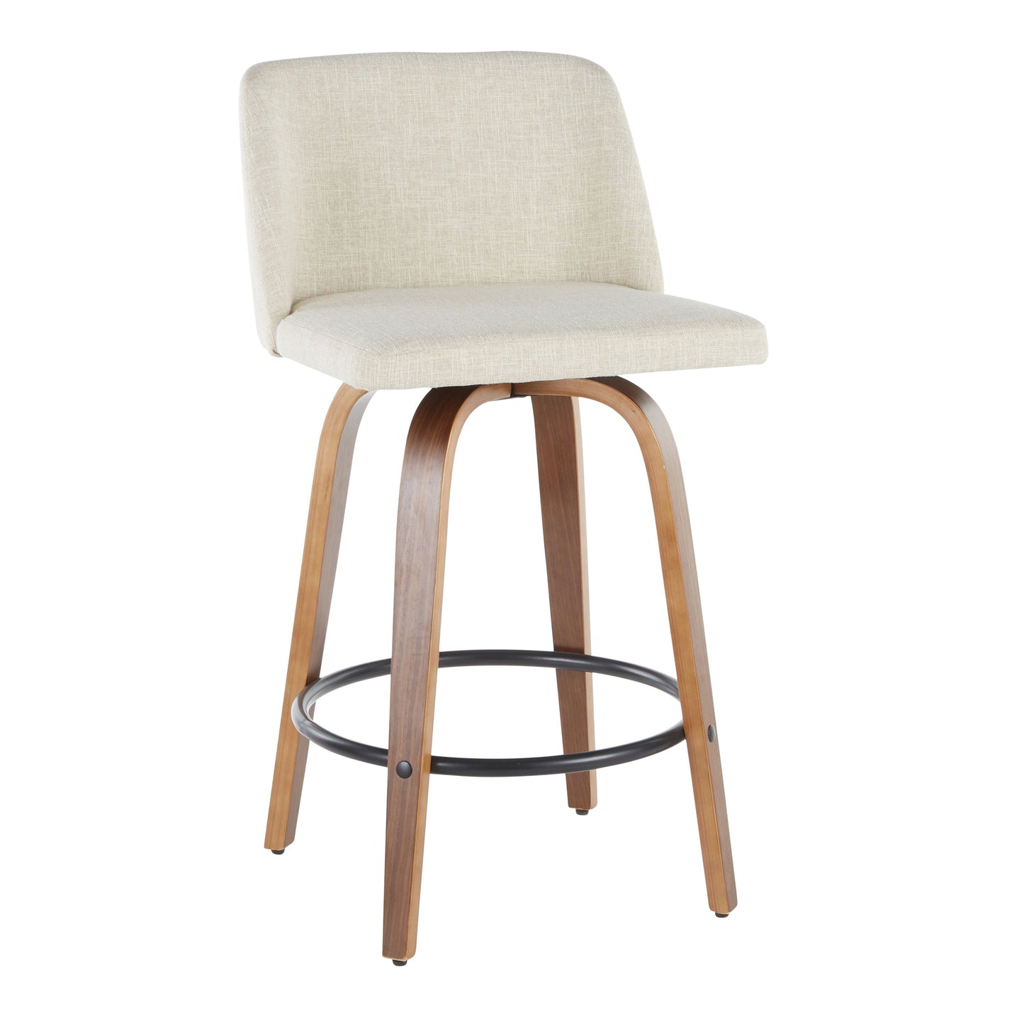 Toriano - Mid-Century Modern Counter Stool (Set of 2)