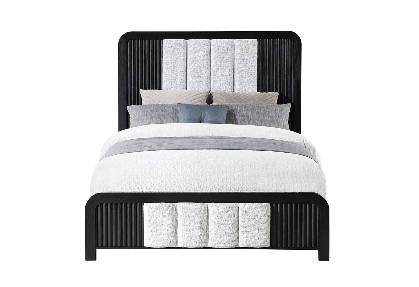 Beckett - Queen Bed Headboard - Black / White
