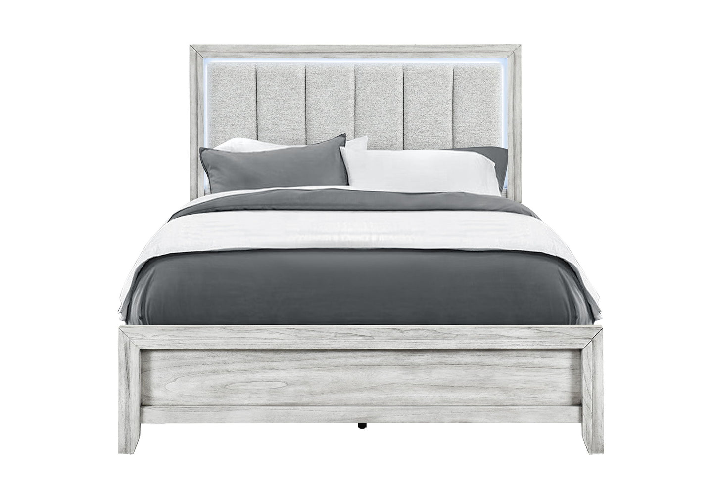 Elsie - Queen Bed / King Bed Siderails - Light Gray