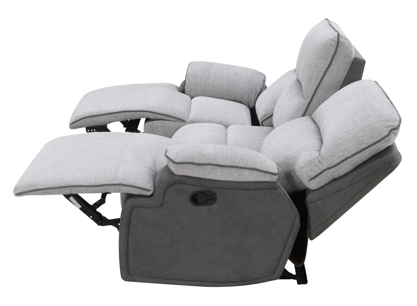 Cyprus - Recliner Sofa - Gray