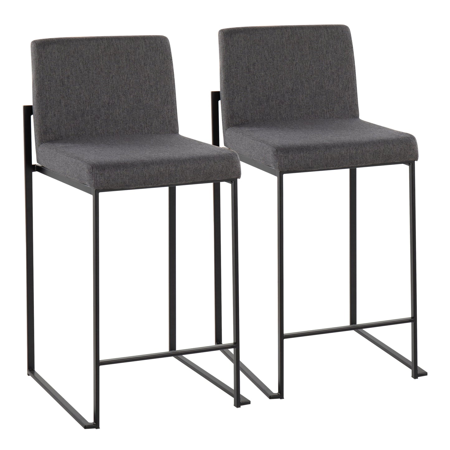 Fuji - Contemporary Modern Elegance, High Back Counter Stool