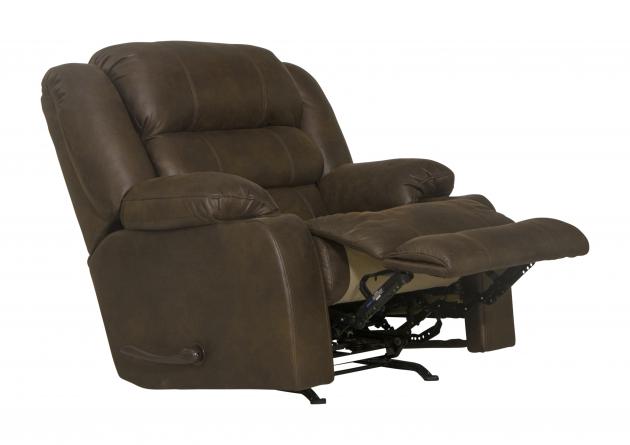 Catnapper Beckley Rocker Recliner w/Dual Cupholders in Walnut