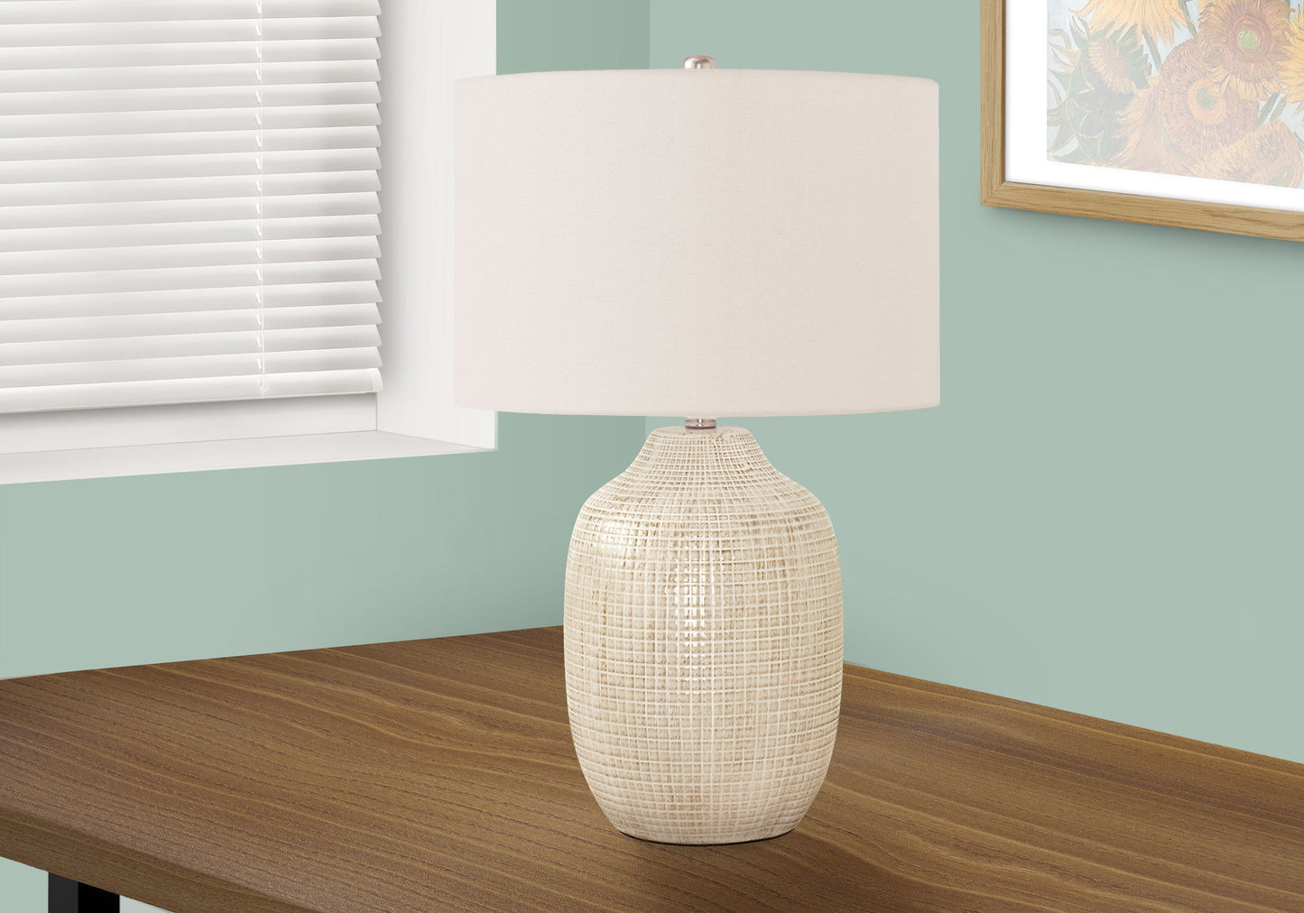 Table Lamp, Lighting, Ceramic, Contemporary - Cream