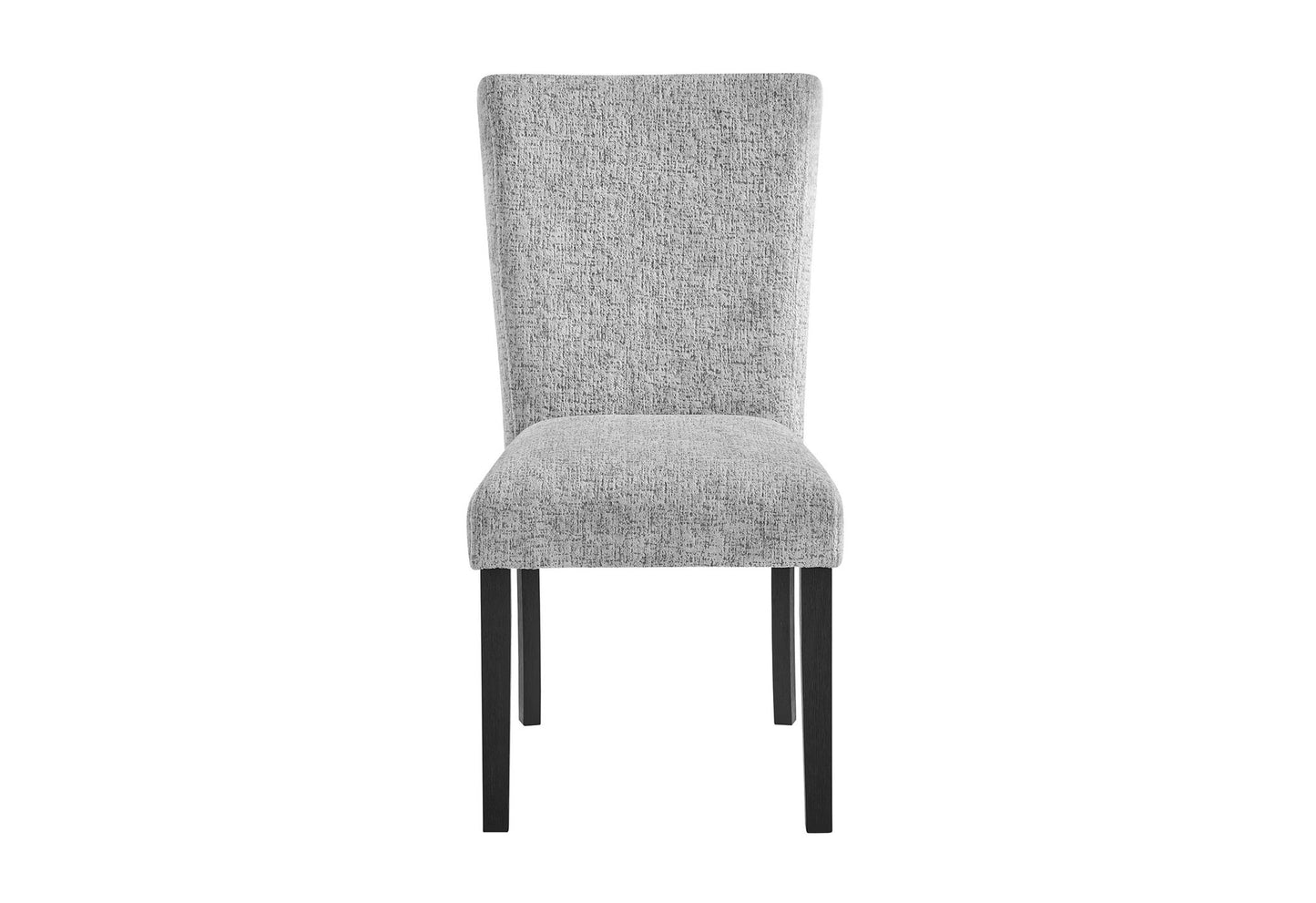 D1319 - 9 Piece Dining Room Set (Dining Table And 8 Dining Chair) - Black / Light Gray