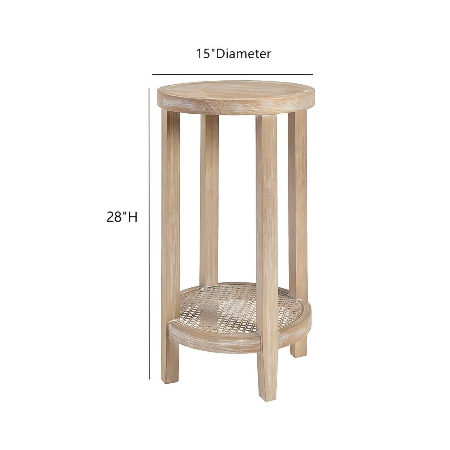 Bedford - Round Accent Table - Reclaimed Wheat