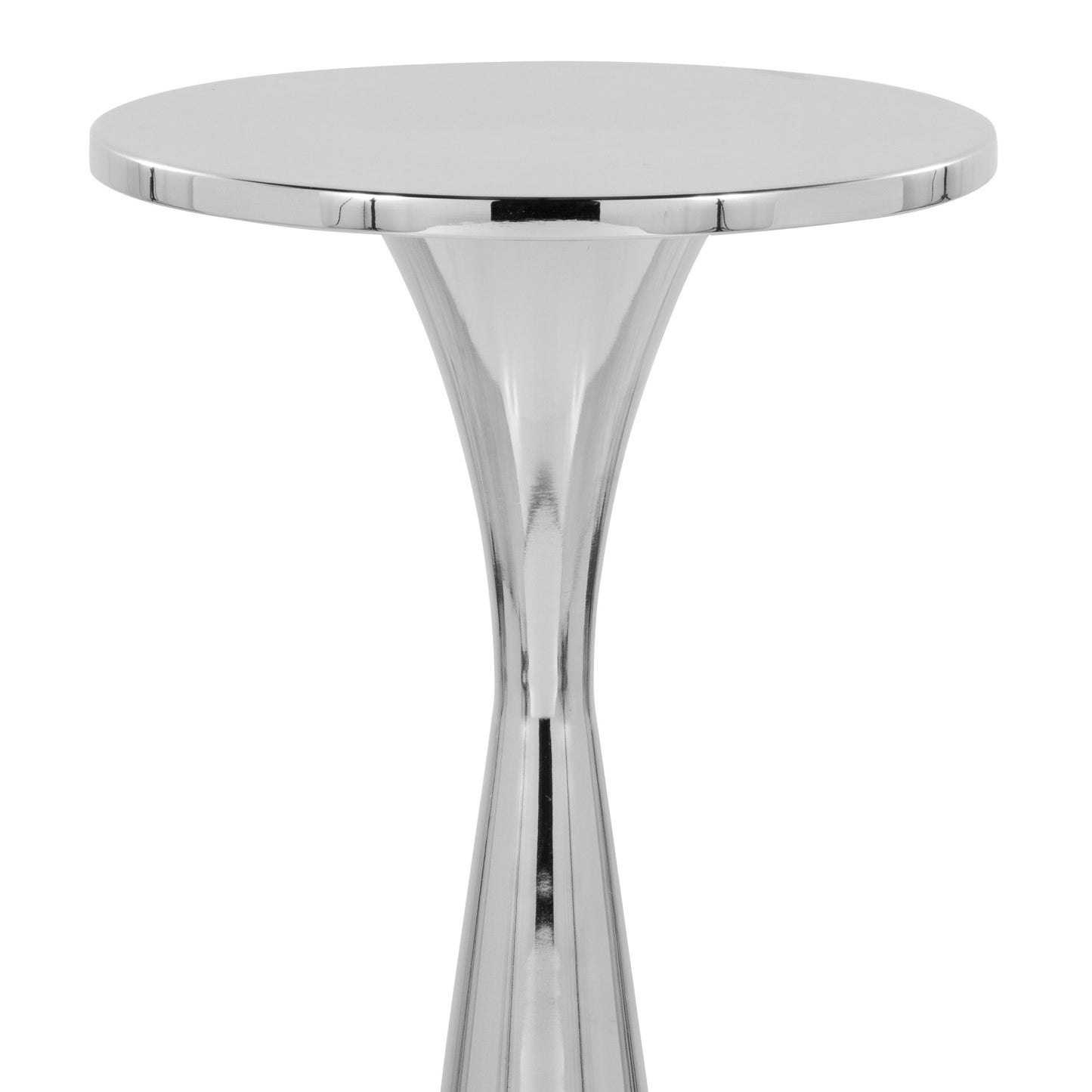 Gemma - Contemporary Side Table - Polished Nickel