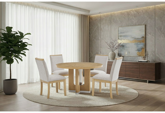 D3124 - 7 Piece Dining Room Set (D3124 Dining Table And 6 D1248 Dining Chairs) - Natural